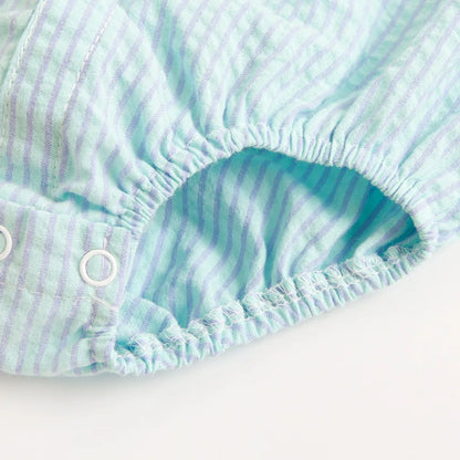 Sanlutoz, monos de verano para bebés, monos de algodón de manga corta para bebés, ropa a cuadros, monos a la moda