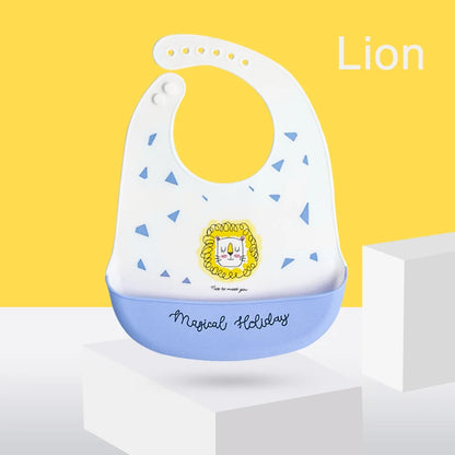 Babero de silicona para bebé, Baberos impermeables con goteo de Saliva y plátano, delantales comestibles suaves para alimentación de recién nacido, bufanda ajustable para eructar para bebé
