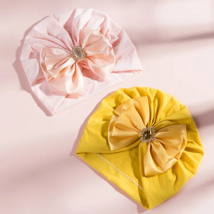 1 pieza, gorro estampado para bebé, gorro para niños, lazo para niñas recién nacidas, accesorios de fotografía de diamantes, gorro para primavera y otoño, accesorios infantiles