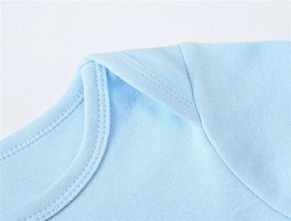 Kavkas 3 6 unids/lote Body para bebé, ropa de algodón de manga corta para recién nacido, monos con estampado de dibujos animados para niño pequeño de verano