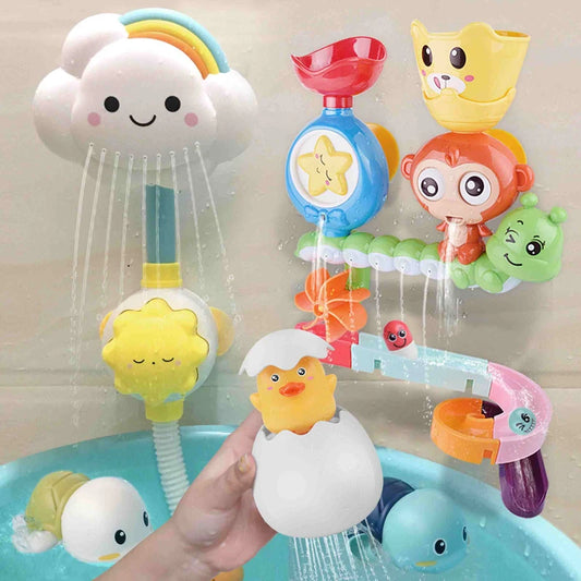 QWZ bebé mono de dibujos animados clásico ducha baño juguete Animal rociador baño natación ducha juguetes educativos para regalo de chico