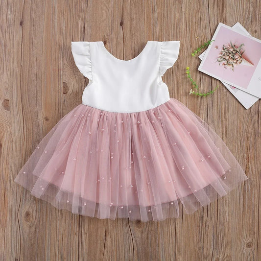 Ropa de verano para bebé, vestido de princesa con lazo, tutú, fiesta, boda, vestidos de desfile, 6M-5T, 2024
