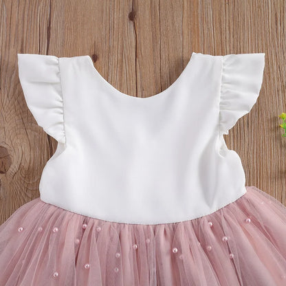 Ropa de verano para bebé, vestido de princesa con lazo, tutú, fiesta, boda, vestidos de desfile, 6M-5T, 2024
