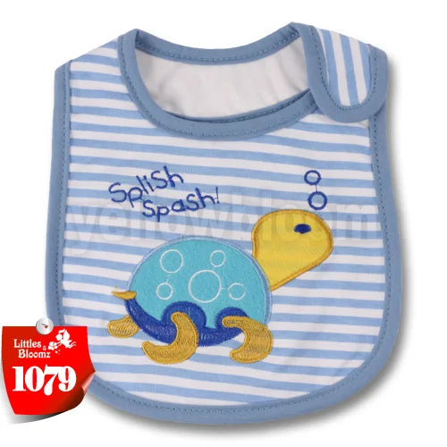 [Littles & Bloomz] Baberos de alimentación para bebé, niña y niño, delantal impermeable, toalla de dibujos animados, baberos para cena para niños pequeños, pañuelos, paños para eructar