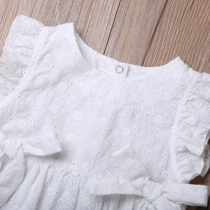 Top para recién nacidos, bebés y niñas, mono calado de una pieza, mono sin mangas de verano de 0 a 24M
