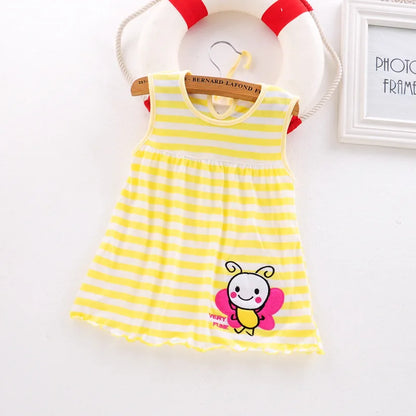Vestido de algodón para bebé, ropa infantil de moda, estilo floral, Princesa, novedad de verano