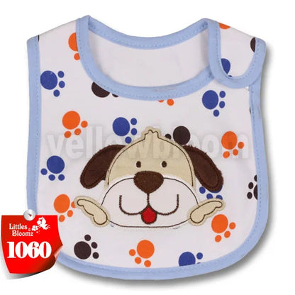 [Littles & Bloomz] Baberos de alimentación para bebé, niña y niño, delantal impermeable, toalla de dibujos animados, baberos para cena para niños pequeños, pañuelos, paños para eructar