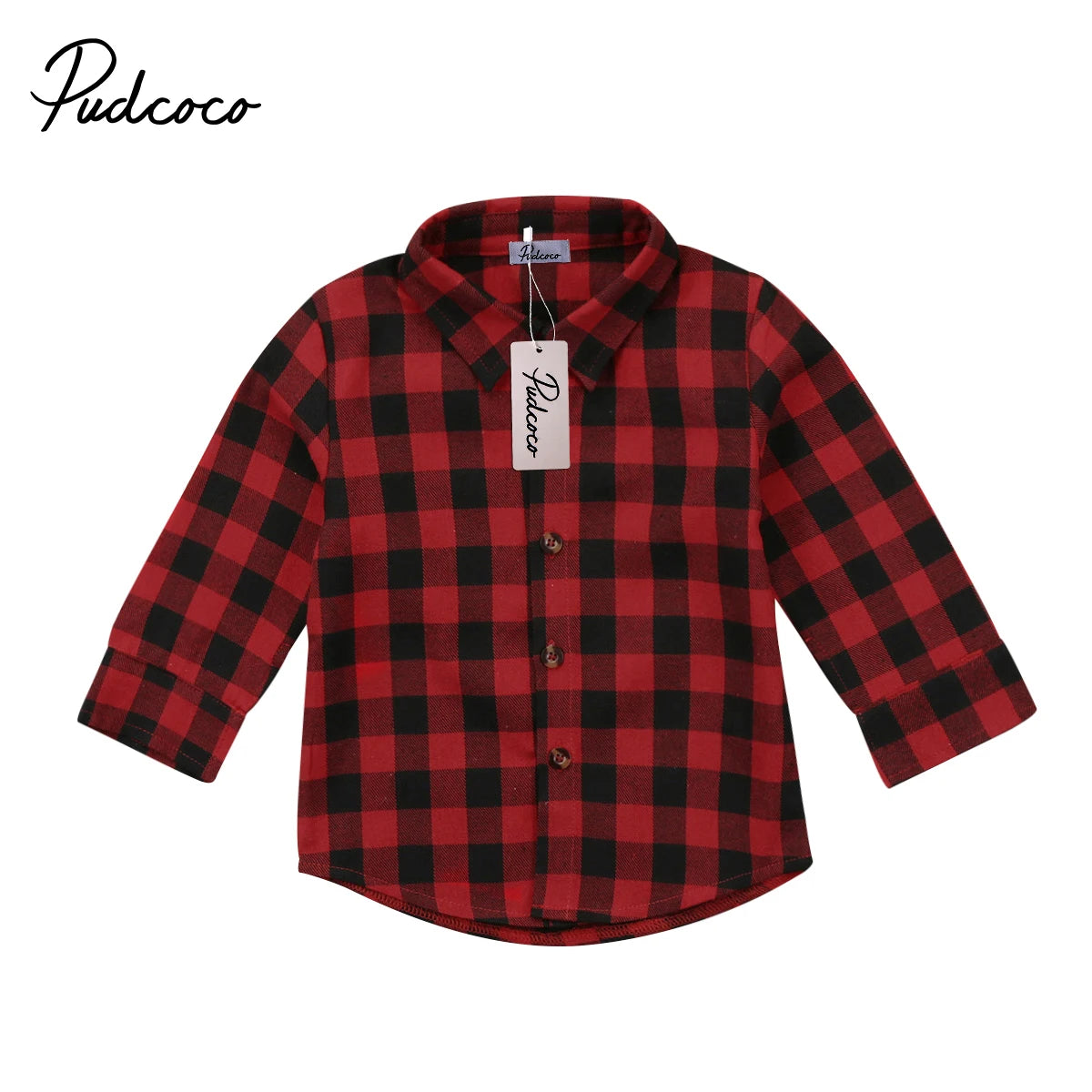 Tops informales a cuadros para niños pequeños, camiseta de manga larga, ropa de algodón a cuadros, 2021