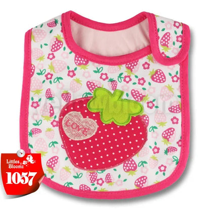 [Littles & Bloomz] Baberos de alimentación para bebé, niña y niño, delantal impermeable, toalla de dibujos animados, baberos para cena para niños pequeños, pañuelos, paños para eructar