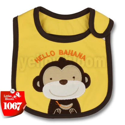 [Littles & Bloomz] Baberos de alimentación para bebé, niña y niño, delantal impermeable, toalla de dibujos animados, baberos para cena para niños pequeños, pañuelos, paños para eructar