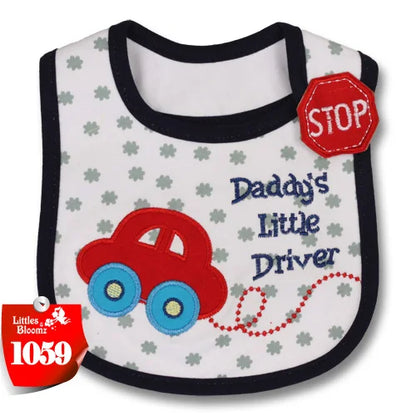 [Littles & Bloomz] Baberos de alimentación para bebé, niña y niño, delantal impermeable, toalla de dibujos animados, baberos para cena para niños pequeños, pañuelos, paños para eructar