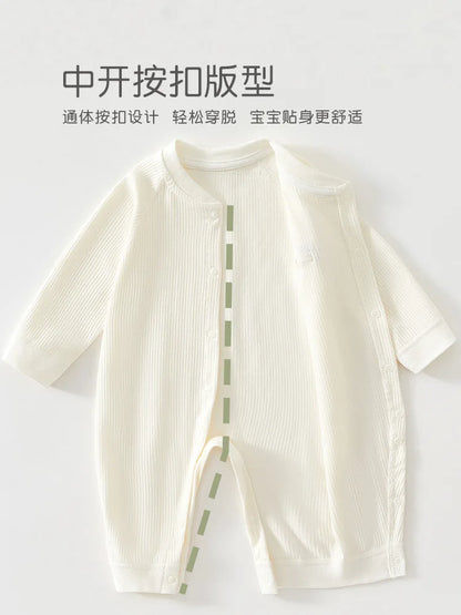 AYNIGIELL Mono para bebé, ropa de dormir de primavera y otoño, ropa de algodón puro para recién nacidos de 0 a 18 meses, mono para niños y niñas