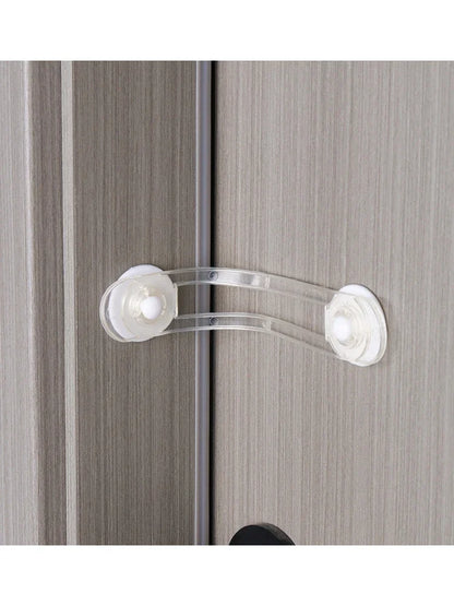 5 uds nuevos niños multifuncional seguridad transparente Anti-apertura cinturón suave cerradura de seguridad cerradura de cajón de bebé cerradura de refrigerador