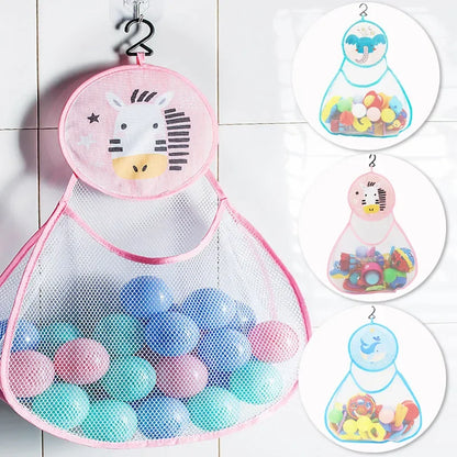 Organizador de juguetes de baño para bebé, Animal de dinosaurio, almacenamiento ordenado para niños, succión, baño, bañera, muñeca, bolsa colgante, cesta, bolsa de malla, juguetes acuáticos