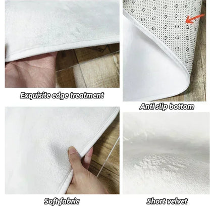 Alfombra de estilo nórdico para habitación de bebé, Alfombra de dibujos animados de animales para dormitorio de niños, alfombra Kawaii para habitación de niñas y niños, Alfombra de juego antideslizante para niños