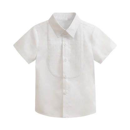 Trajes blancos para niños, vestido Formal de fiesta de bautismo a la moda, chaleco, chal, pantalones cortos, sombrero, conjuntos de 4 Uds., conjunto de ropa de Boutique de cumpleaños para niños
