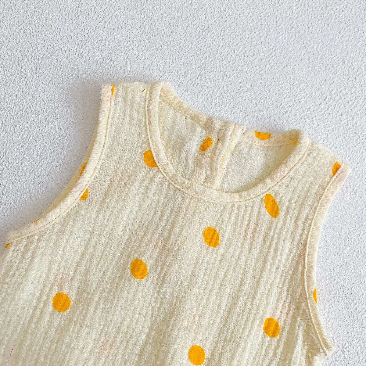 2023 nuevo en verano, trajes de algodón de tela arrugada para bebés recién nacidos, monos informales para niños, monos para niños pequeños