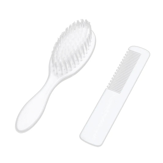 Gorros de cuna para recién nacido, juego de cepillarse el pelo suave, cepillo peine para el pelo de viaje para bebé, masaje de cabeza de baño para niño pequeño