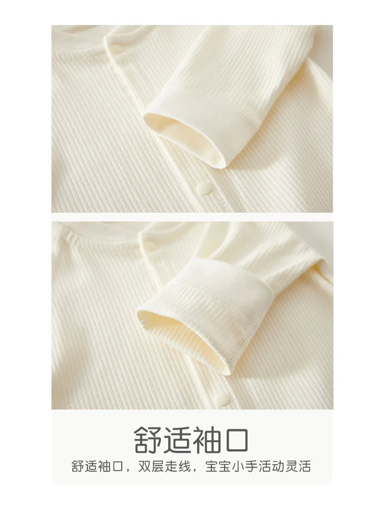AYNIGIELL Mono para bebé, ropa de dormir de primavera y otoño, ropa de algodón puro para recién nacidos de 0 a 18 meses, mono para niños y niñas