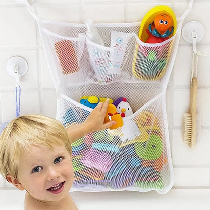 Organizador de juguetes de baño para bebé, Animal de dinosaurio, almacenamiento ordenado para niños, succión, baño, bañera, muñeca, bolsa colgante, cesta, bolsa de malla, juguetes acuáticos