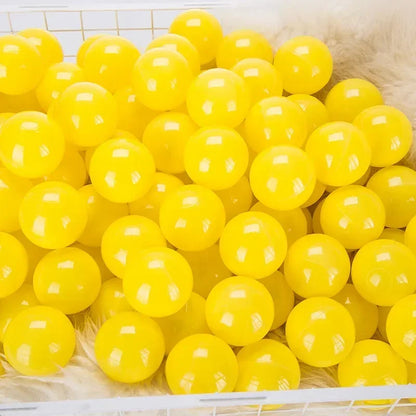 50 Uds. Bolas de plástico de colores para bebé, piscina de agua, pelota de ola oceánica, piscina para niños con aro de baloncesto, casa de juegos, tiendas de campaña al aire libre, accesorios de juguete
