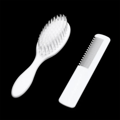 Gorros de cuna para recién nacido, juego de cepillarse el pelo suave, cepillo peine para el pelo de viaje para bebé, masaje de cabeza de baño para niño pequeño