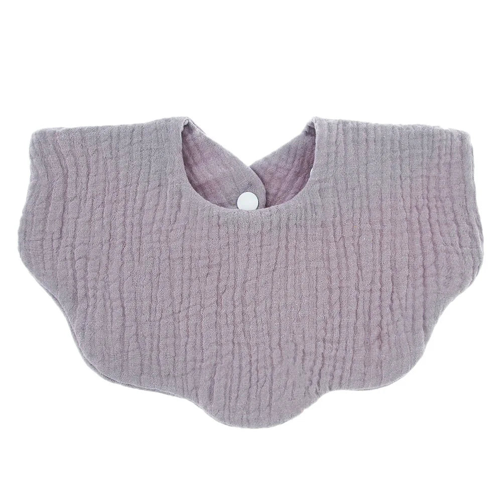 1pcs Cotton Soft Baby Bibs Solid Color Infant Bib Newborn Burp Cloths Bandana Scarf for Kids Boy Girls Feeding Saliva Towel
