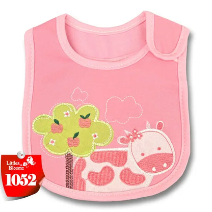 [Littles & Bloomz] Baberos de alimentación para bebé, niña y niño, delantal impermeable, toalla de dibujos animados, baberos para cena para niños pequeños, pañuelos, paños para eructar