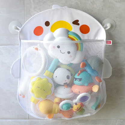 Juguete para Baby Shower, bolsa de almacenamiento de juguetes con forma de rana y pato, ventosa fuerte, bolsa de juego para Baby Shower, organizador de baño, juguete de agua