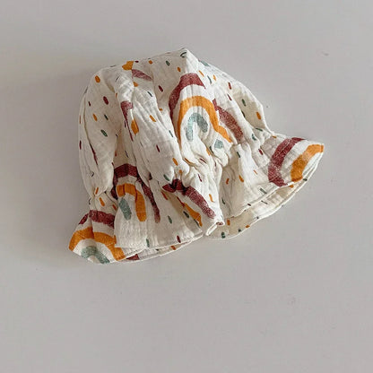 Sombrero de bebé de estilo coreano, sombrero de cubo para bebé recién nacido de verano, sombreros para el sol para niños, gorra de Panamá para niños, gorra de playa para viajes al aire libre, 1 unidad