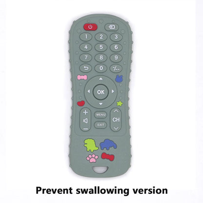 1 juguetes de silicona para bebés, juguete mordedor con forma de Control remoto de TV, sin BPA, juguete para masticar durante la dentición, accesorios sensoriales para bebés