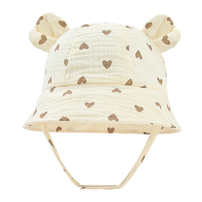 Sombrero de cubo para bebé, gorro de pescador de algodón para niño y niña, gorra de sol UV, accesorios infantiles