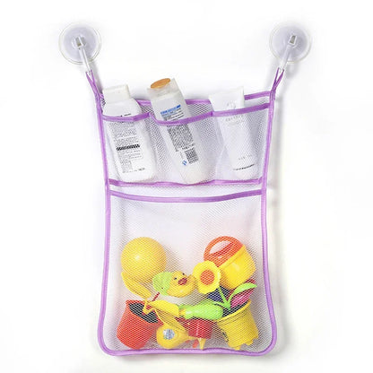 Organizador de juguetes de baño para bebé, Animal de dinosaurio, almacenamiento ordenado para niños, succión, baño, bañera, muñeca, bolsa colgante, cesta, bolsa de malla, juguetes acuáticos
