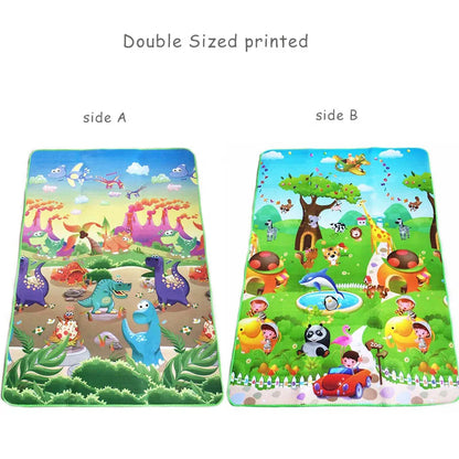 Alfombra de juegos para bebés, alfombra de animales de doble cara para niños, juguetes educativos para niños, suelo suave, alfombra para gatear, juego de actividades, gimnasio