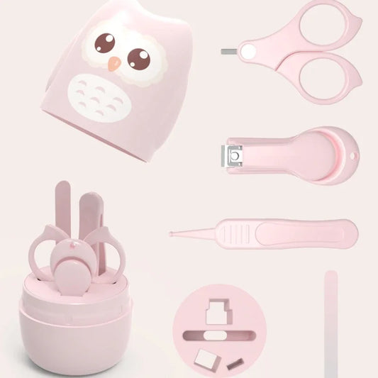 Tijeras para uñas para bebés recién nacidos, herramientas para el cuidado de las uñas, tijeras para uñas portátiles de seguridad para niños, pinzas recortadoras con caja, juego de Arte de uñas para niños
