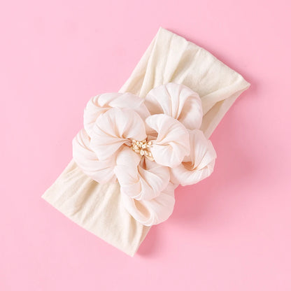 1 Uds. Diadema para recién nacidos y niños pequeños, diadema de nailon suave para niñas, accesorio para el cabello Adorable elástico para uso diario, paquete individual