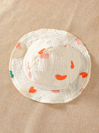 Body con tirantes de verano para niñas de 0 a 2 años, ropa infantil de una pieza con estampado de corazón, mono sin mangas con sombrero