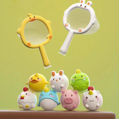 Juguetes con luz LED para bebé, animales bonitos, juguete de baño, agua de natación, flotador de goma suave, pato luminoso de inducción para niños, regalos divertidos