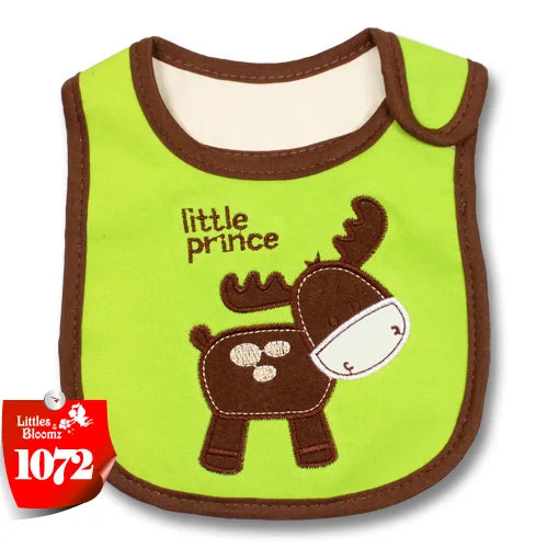 [Littles & Bloomz] Baberos de alimentación para bebé, niña y niño, delantal impermeable, toalla de dibujos animados, baberos para cena para niños pequeños, pañuelos, paños para eructar