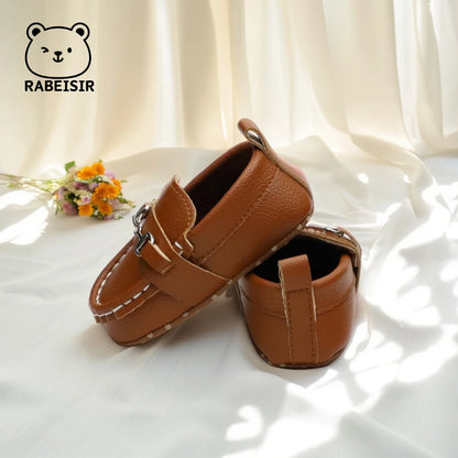Zapatos mocasines informales sin cordones para bebés, zapatos planos antideslizantes ligeros y cómodos para caminar en interiores y exteriores, primavera