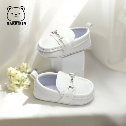 Zapatos mocasines informales sin cordones para bebés, zapatos planos antideslizantes ligeros y cómodos para caminar en interiores y exteriores, primavera