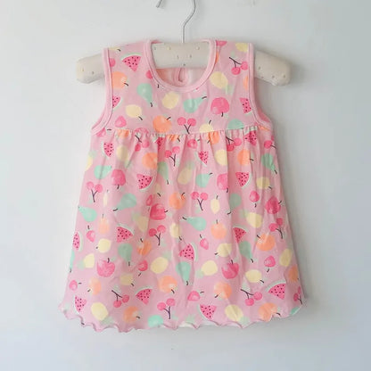 Vestido de algodón para bebé, ropa infantil de moda, estilo floral, Princesa, novedad de verano