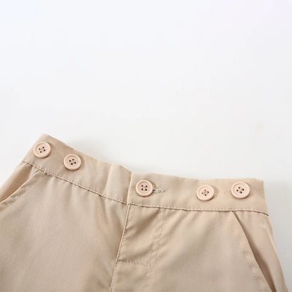 Pudcoco, trajes de caballero para niños pequeños, camiseta de manga corta, pantalones con pechera, pantalones cortos, pajarita, conjunto de 3 uds de verano 1-5T