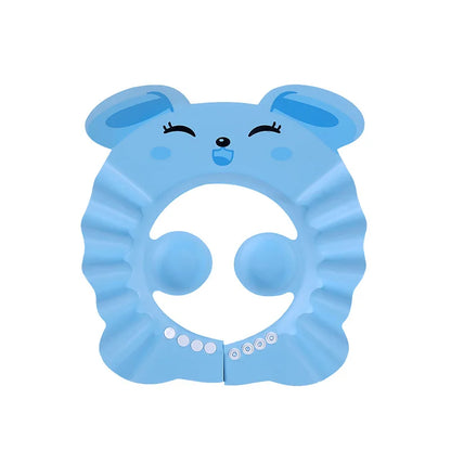Gorro suave para Baby Shower, gorro ajustable para lavar el cabello para niños, protección para los oídos, champú seguro para niños, ducha de baño, protege la cubierta de la cabeza