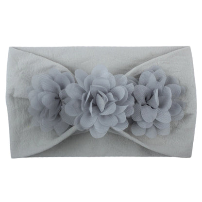 Vendaje para el cabello, diadema con lazo, turbante para niños recién nacidos, accesorios para niñas, flor Floral, elástico liso suave
