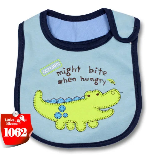 [Littles & Bloomz] Baberos de alimentación para bebé, niña y niño, delantal impermeable, toalla de dibujos animados, baberos para cena para niños pequeños, pañuelos, paños para eructar