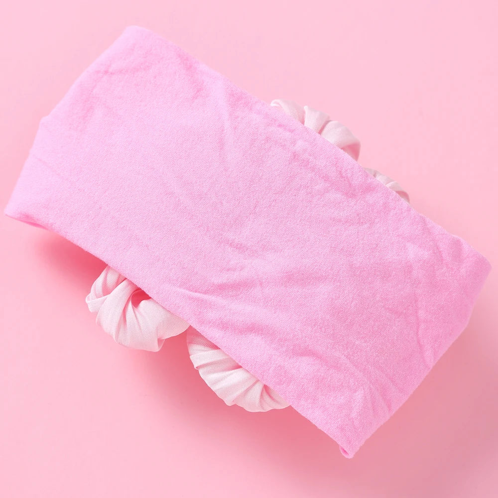 1 Uds. Diadema para recién nacidos y niños pequeños, diadema de nailon suave para niñas, accesorio para el cabello Adorable elástico para uso diario, paquete individual