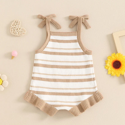 Pudcoco-Pelele de verano para niña, mono sin mangas con volantes y lazo, Mono para recién nacido de 0 a 18 meses