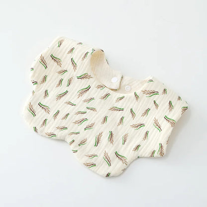 Babero de gasa de algodón para bebé, accesorios para bebés, delantal para bebé recién nacido, babero para alimentar, paños para eructar de muselina de 6 capas, toalla para Saliva para niños recién nacidos