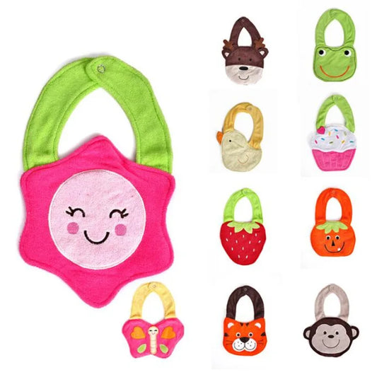 Baberos suaves para niñas, delantal para niños, accesorios para recién nacidos, artículos de material, cena de alimentación sólida, toalla de pato de Animal, niños pequeños